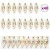 vidaXL Christmas Tree Decoration 40 pcs Gold