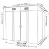 vidaXL Garden Shed Green Metal