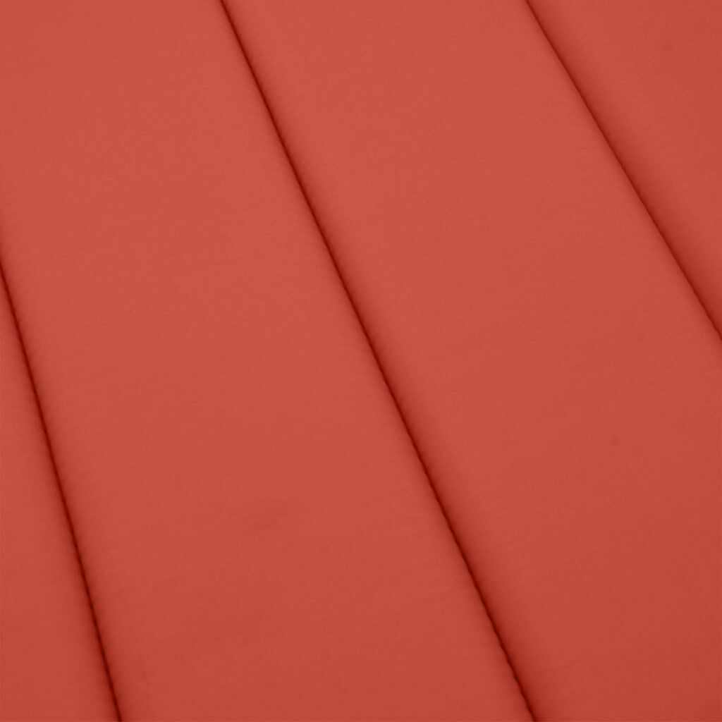 vidaXL Sun Lounger Cushion Melange Red 186x58x4 cm Fabric