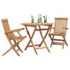 vidaXL 5 Piece Garden Dining Set Solid Teak Wood