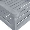 vidaXL Garden Chairs 2 pcs Grey Solid Acacia Wood