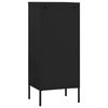 vidaXL Storage Cabinet Black 42.5x35x101.5 cm Steel
