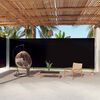 vidaXL Retractable Side Awning Black 220x1000 cm