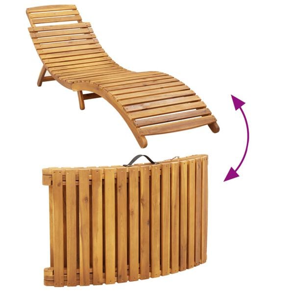 vidaXL Sun Loungers with Cushions 2 pcs Taupe Solid Wood Acacia