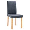 vidaXL Dining Chairs 4 pcs Gray Faux Leather