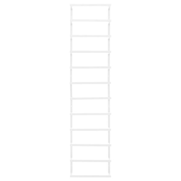 vidaXL Towel Rack White 24x12x96 cm Steel