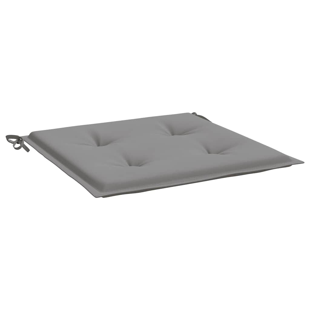 vidaXL Garden Chair Cushions 4 pcs Grey 40x40x4 cm Oxford Fabric