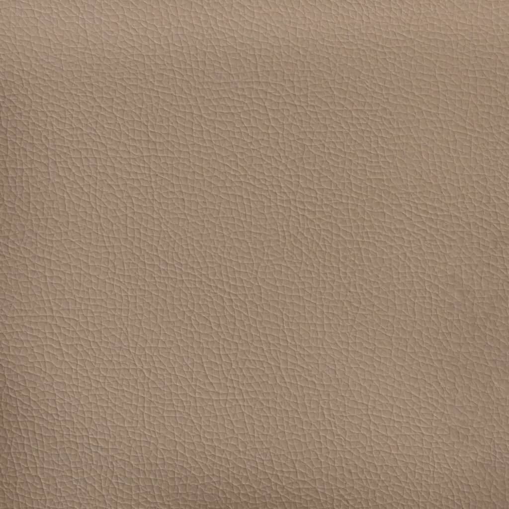 vidaXL 3-Seater Sofa Cappuccino 180 cm Faux Leather
