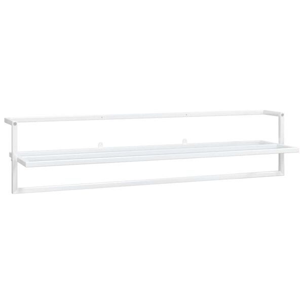 vidaXL Towel Rack White 95x25x22 cm Iron