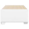 vidaXL Bed Frame without Mattress White Twin Faux Leather