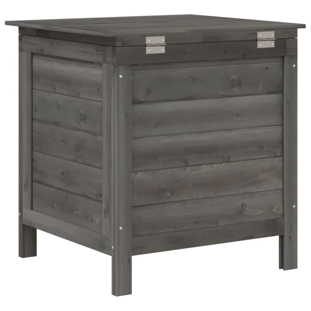 vidaXL Garden Storage Box Anthracite 50x49x56.5 cm Solid Wood Fir