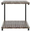 vidaXL 2-Person Garden Sun Bed with Cushions Poly Rattan Brown