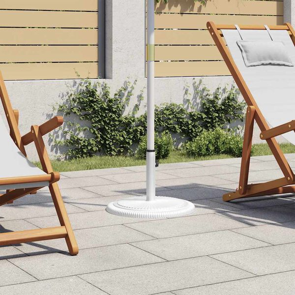 vidaXL Umbrella Base White 45x45x30 cm Cast Iron