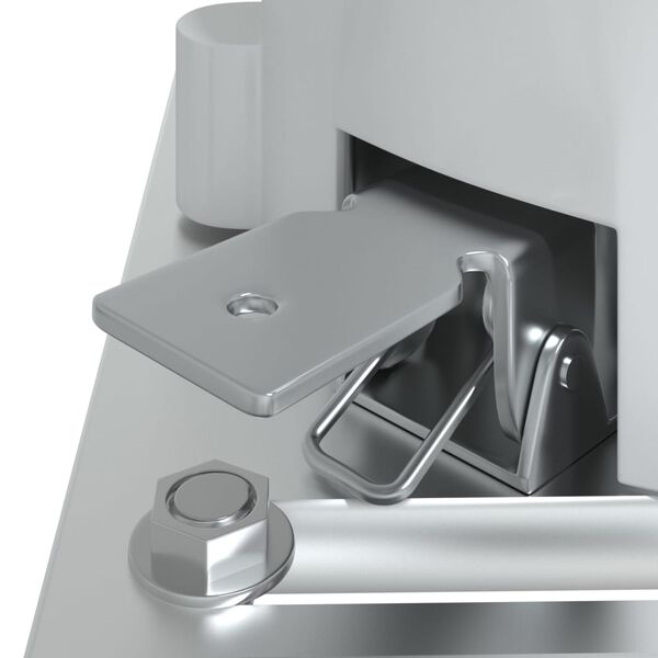 vidaXL Awning Post Set White 300x245 cm Iron