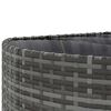 vidaXL 5 Piece Garden Sofa Set with Cushions Grey Poly Rattan