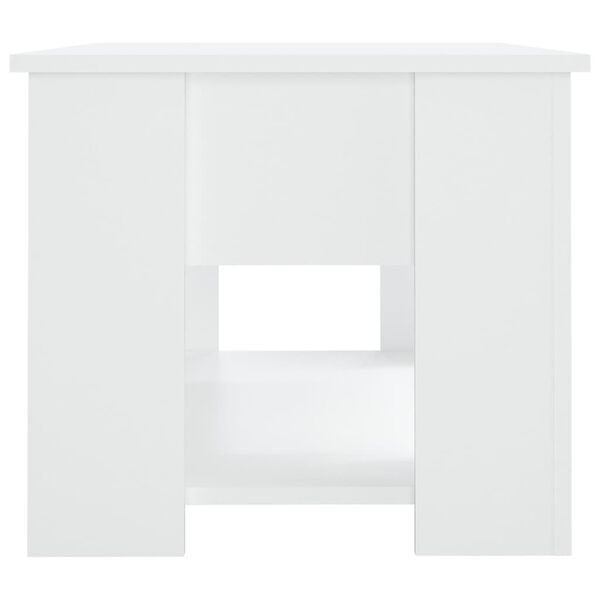 vidaXL Coffee Table White 79x49x41 cm Engineered Wood