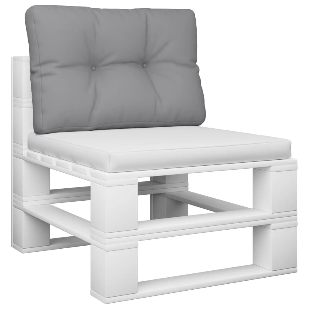 vidaXL Pallet Cushion Grey 60x40x12 cm Fabric