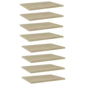 vidaXL Bookshelf Boards 8 pcs Sonoma Oak 40x30x1.5 cm Engineered Wood