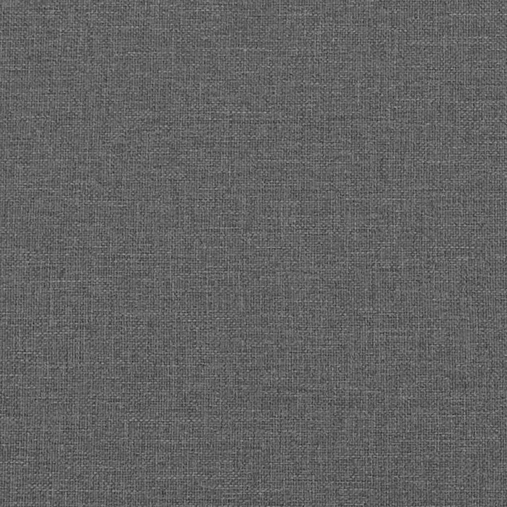 vidaXL Bed Frame without Mattress Dark Grey Twin Fabric