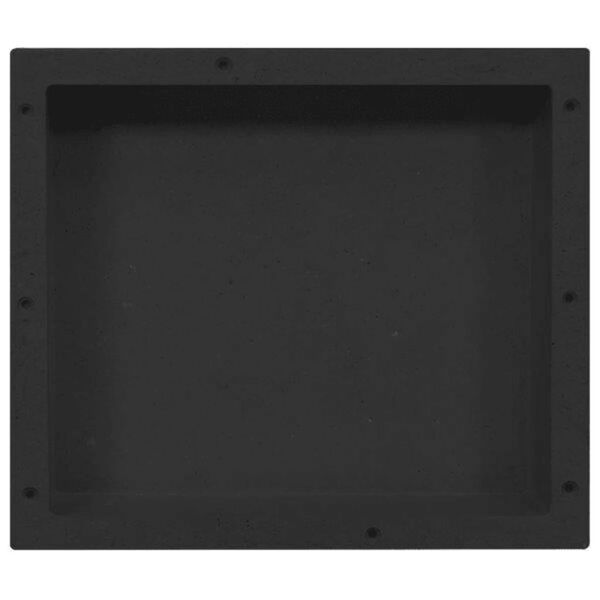 vidaXL Shower Niche Matt Black 41x36x10 cm