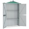 vidaXL Garden Shed Green 116x45x175 cm Galvanised Steel