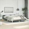 vidaXL Bed Frame without Mattress Dark Grey Double Fabric