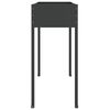 vidaXL Garden Planter Anthracite 100.5x40.5x90 cm Galvanised Steel