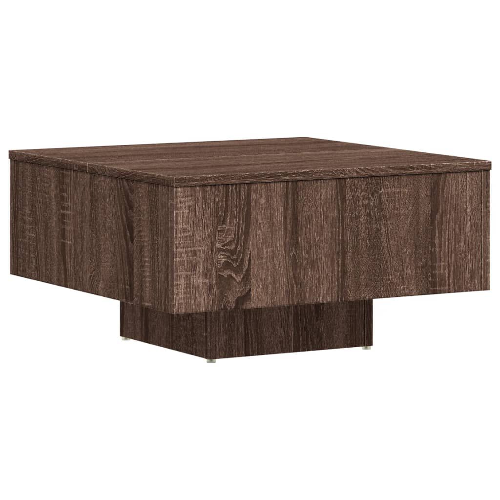 vidaXL Coffee Table Brown Oak 60x60x31.5 cm Engineered Wood
