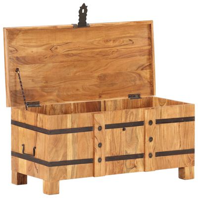 vidaXL Chest 90x40x40 cm Solid Acacia Wood