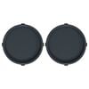 vidaXL Plant Trolleys with Wheels 2 pcs Grey Diameter 34 cm 35 kg
