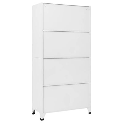 vidaXL Locker Cabinet with 6 Compartments Steel 90x45x180 cm Grey