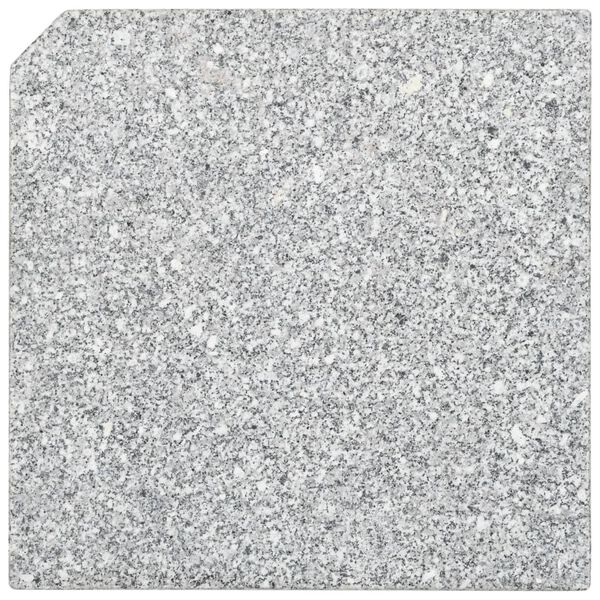 vidaXL Umbrella Weight Plates 4 pcs Grey Granite Square 100 kg