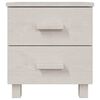 vidaXL Bedside Cabinet HAMAR White 40x35x44.5 cm Solid Pinewood