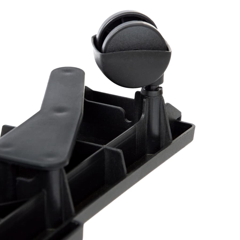 vidaXL Moving Dollies with 4 Wheels 2 pcs Black Polypropylene 170 kg