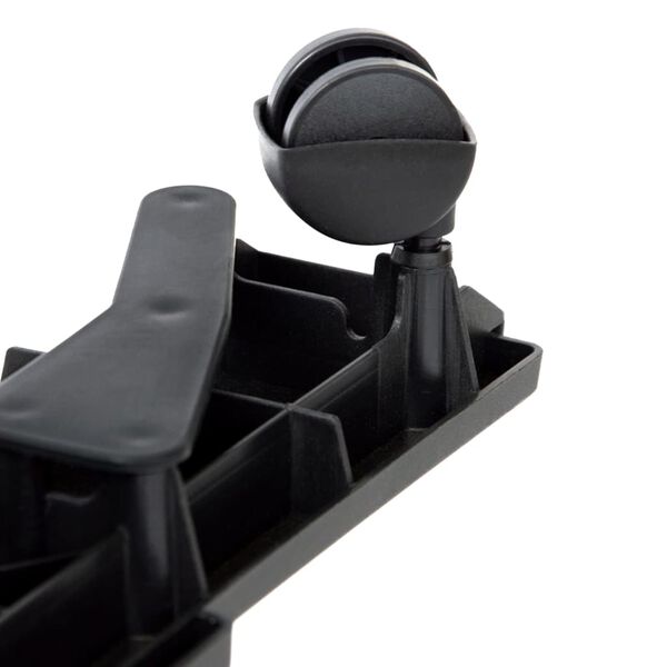 vidaXL Moving Dollies with 4 Wheels 2 pcs Black Polypropylene 170 kg