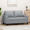 vidaXL 2-Seater Sofa Light Grey 120 cm Fabric