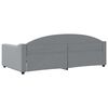 vidaXL Day Bed without Mattress Light Grey 100x190 cm Fabric