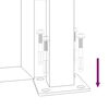 vidaXL Garden Gate Anthracite 105x205 cm Steel Square Design