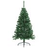 vidaXL Artificial Half Christmas Tree with Stand Green 150 cm PVC