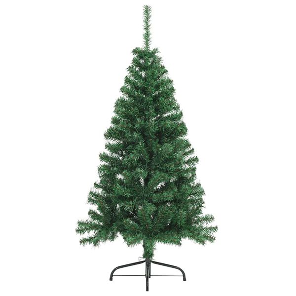 vidaXL Artificial Half Christmas Tree with Stand Green 150 cm PVC