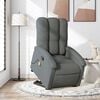 vidaXL Stand up Massage Recliner Chair Dark Grey Fabric