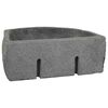 vidaXL Wall Hung Basin Grey (38-45) x (30-35) x 15 cm River stone