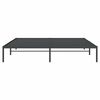 vidaXL Metal Bed Frame without Mattress Black 183x213cm