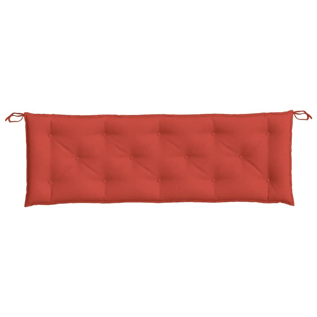 vidaXL Garden Bench Cushion Melange Red 150x50x7 cm Fabric