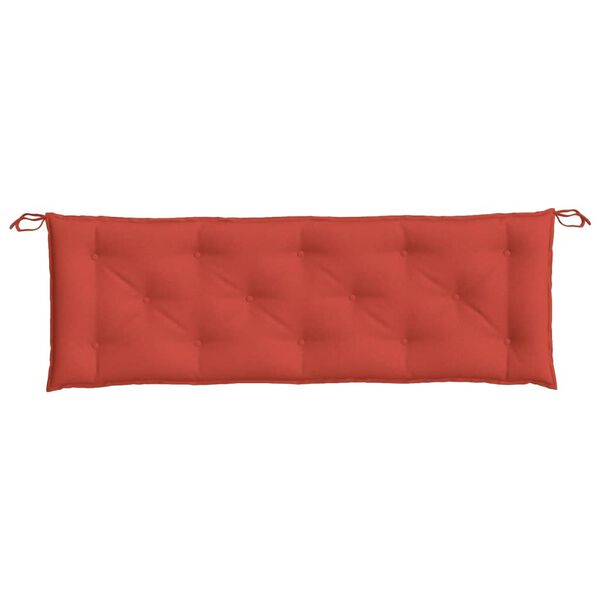 vidaXL Garden Bench Cushion Melange Red 150x50x7 cm Fabric