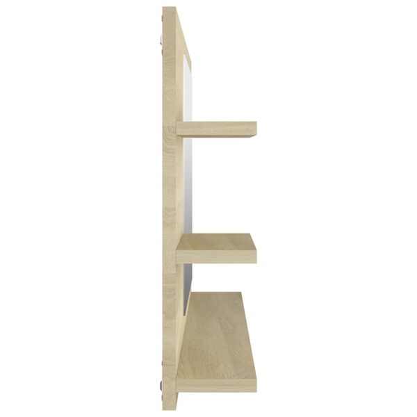 vidaXL Bathroom Mirror Sonoma Oak 90x10.5x45 cm Engineered Wood