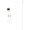 vidaXL Mirror Jewellery Cabinet Wall Mounted White 30x8.5x67 cm
