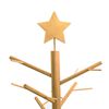 vidaXL Wooden Christmas Tree with Stand Brown 75 cm Solid pine wood