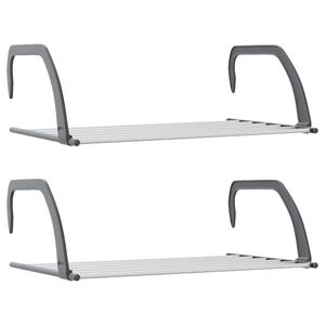 vidaXL Drying Racks 2 pcs 53x33x18 cm Aluminium