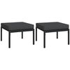 vidaXL 11 Piece Garden Lounge Set with Grey Cushions Steel